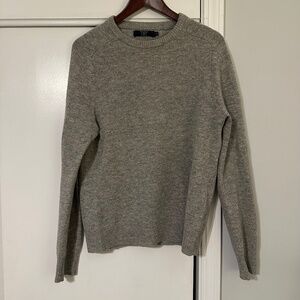 J.Crew Lambswool Crewneck Sweater - M - Grey
